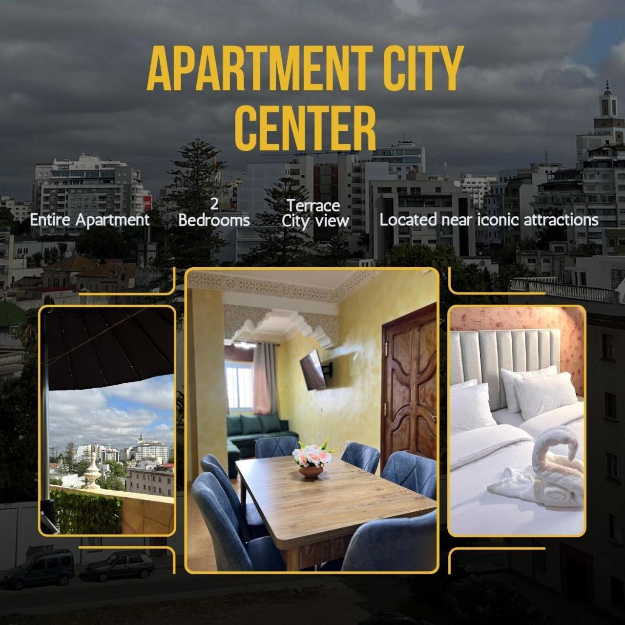 Apartment City Center Panoramic View Terrace タンジェ エクステリア 写真
